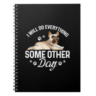 Caderno Espiral Francês Bulldog Dog Lover Pet Gifts
