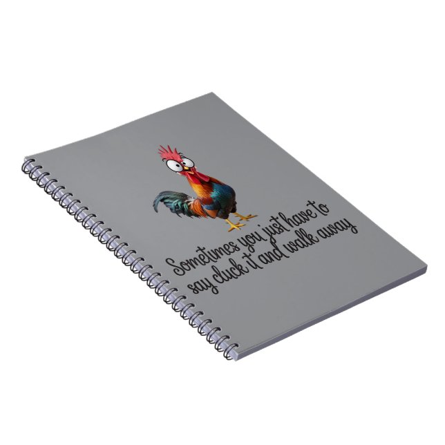 Caderno Espiral Frango Engraçado Às Vezes Você Só Precisa Dizer Cl (Lado Direito)