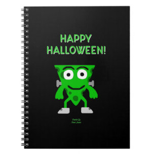 Caderno Espiral FrankenCheese Halloween Saudações Spiral Notebook