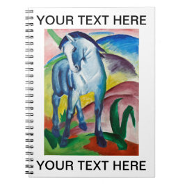 Caderno Espiral Franz Marc Faminting Blue Horse Personalizado