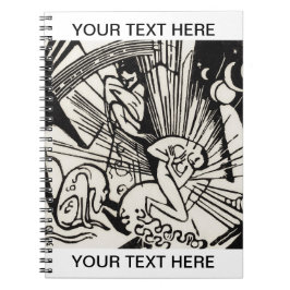 Caderno Espiral Franz Marc Woodcut Reconciliação Personalizada