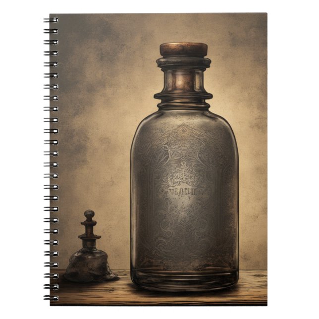 Caderno Espiral Frasco Apothect Design One (Frente)