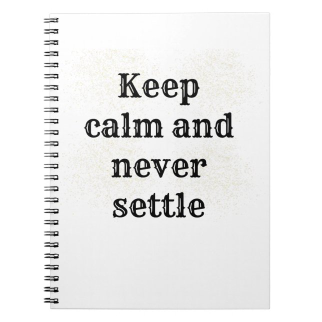 Caderno Espiral frase inspiradora (Frente)