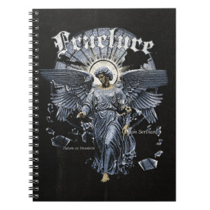 Caderno Espiral Fratura - Design de Streetwear Gótico