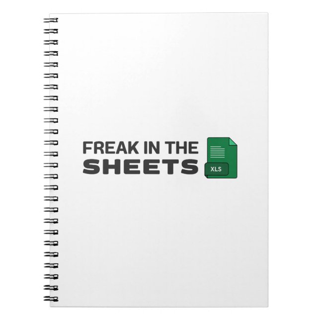 Caderno Espiral Freak no notebook das folhas (Frente)