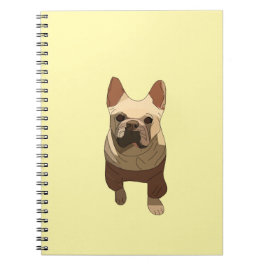 Caderno Espiral French Bulldog, Lavender Purple