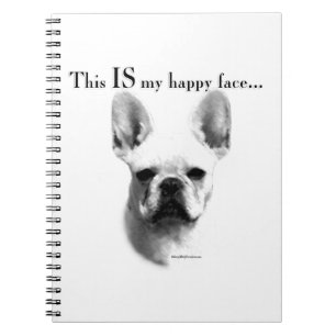 Caderno Espiral Frenchie Happy Face