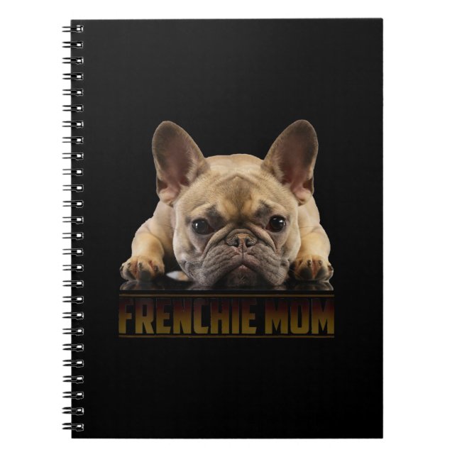 Caderno Espiral frenchie mãe | presente de mãe de buldogue francês (Frente)