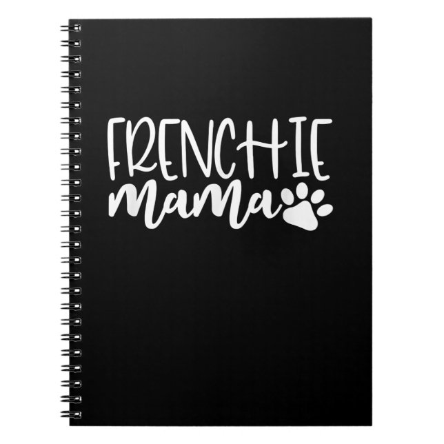 Caderno Espiral frenchie mama | presente de buldogue francês para  (Frente)
