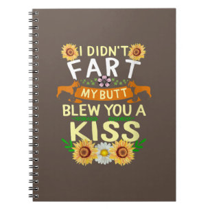 Caderno Espiral Frenchie não desmaiou o Bumbum beije a mãe