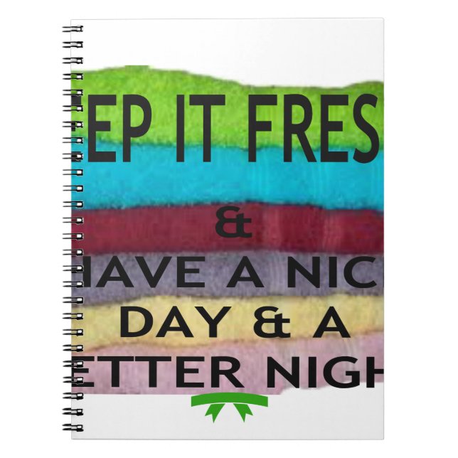 Caderno Espiral Fresco e limpo: burst de cor para um novo começo (Frente)
