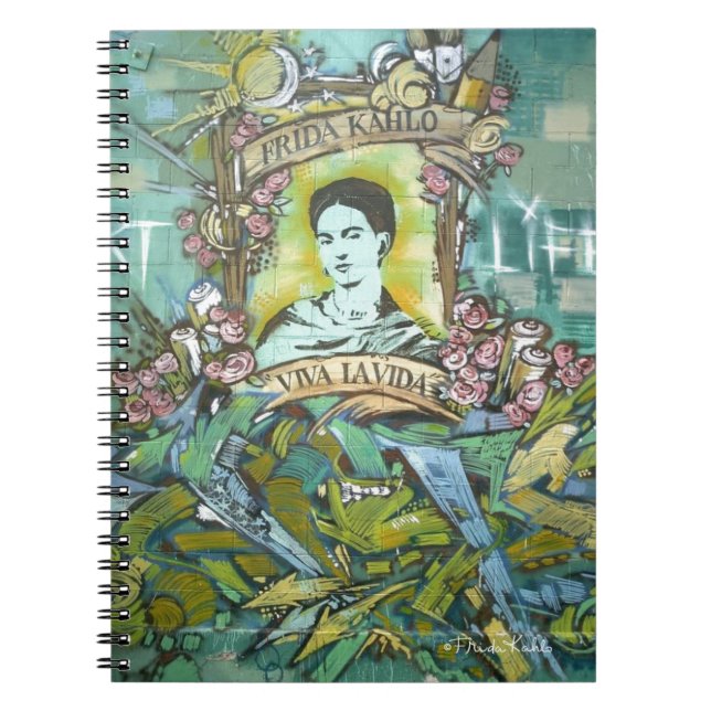 Caderno Espiral Frida Kahlo Grafite (Frente)