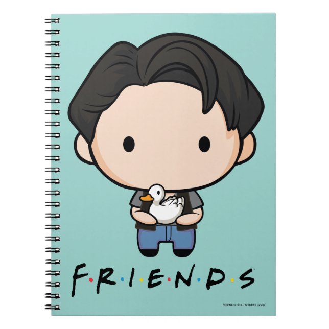 Caderno Espiral FRIENDS™ | Joey Chibi (Frente)