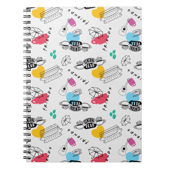 Caderno Espiral FRIENDS™ | Padrão de Ícone (Frente)