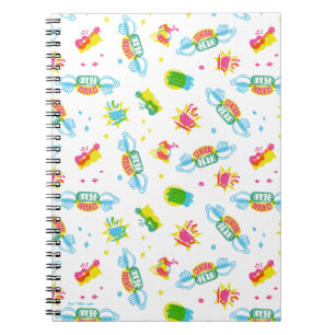 Caderno Espiral FRIENDS™ Padrão Neon Central Perk
