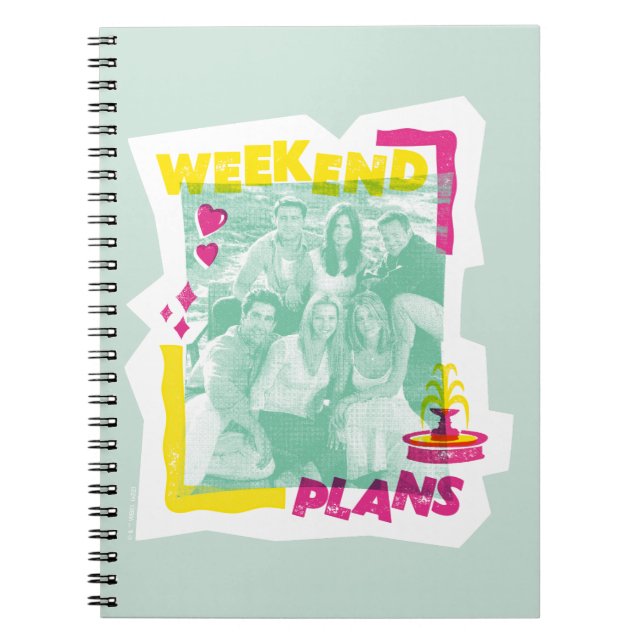 Caderno Espiral FRIENDS™ | Planos de Fim de Semana (Frente)