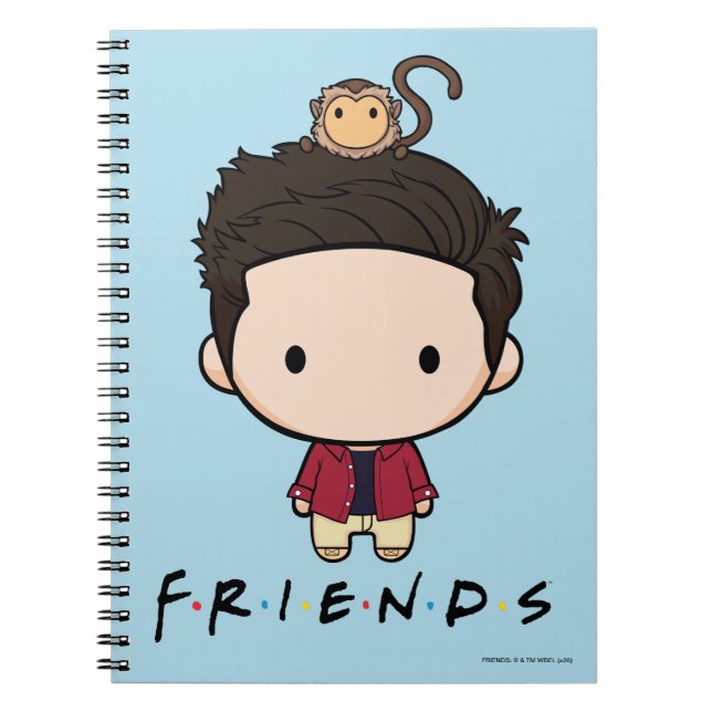 Caderno Espiral FRIENDS™ | Ross Chibi (Frente)