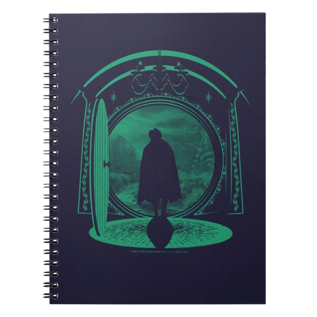 Caderno Espiral FRODO™ Leaving THE SHIRE™ Silhouette (Frente)