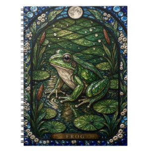 Caderno Espiral Frog Pond Edge Illumina Vidro Pintado