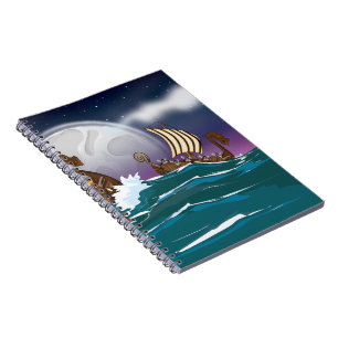 Caderno Espiral Frota da invasão de Viking