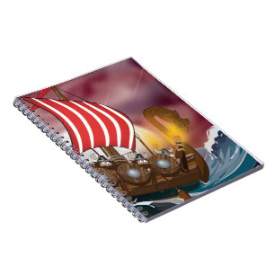 Caderno Espiral Frota de Invasão Viking
