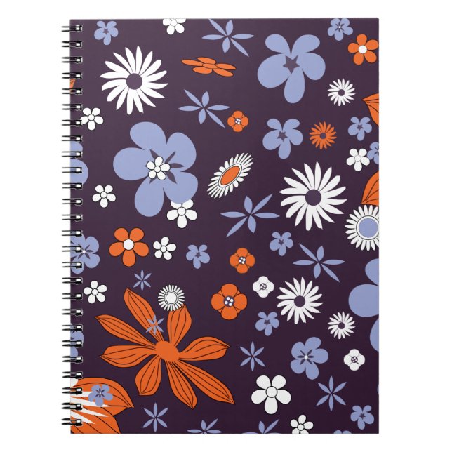 Caderno Espiral Frota Indígena Floral da Design com Retrora (Frente)