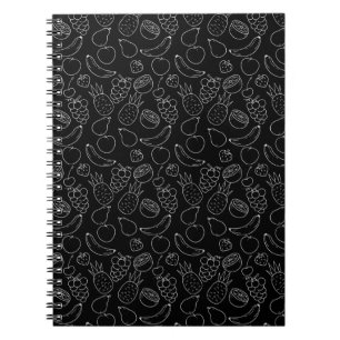 Caderno Espiral Fruit seamless pattern Fruit surface pattern 2