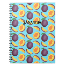 Caderno Espiral Fruta de ameixa