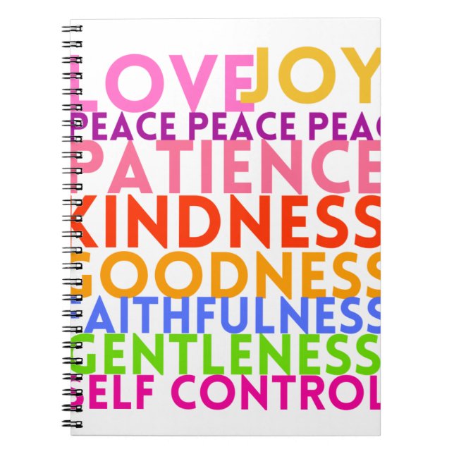 Caderno Espiral Frutas do Espírito (Frente)