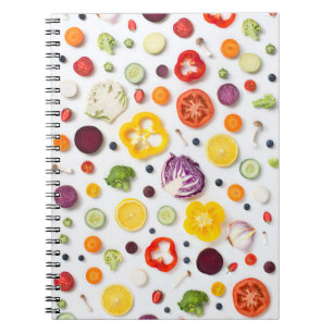 Caderno Espiral Frutas & vegetais