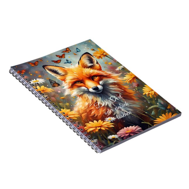 Caderno Espiral Fuchs auf der Wiese (Lado Direito)