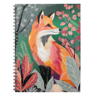 Caderno Espiral Fuchs Zauberwald Hand-Painted Nature Illustrations