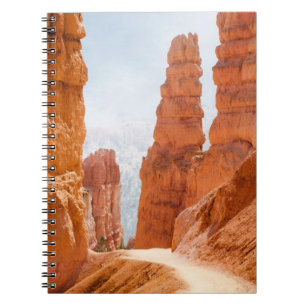 Caderno Espiral Fuga do parque nacional da garganta de Bryce