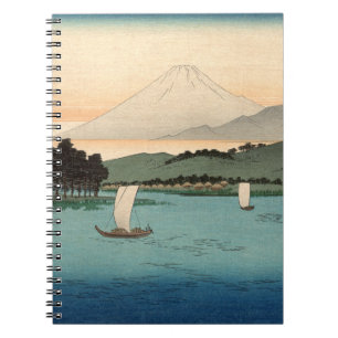 Caderno Espiral Fukeiga 4 - Ukiyo-e Vintage Japonês