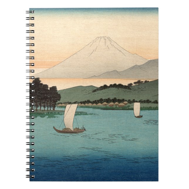 Caderno Espiral Fukeiga 4 - Ukiyo-e Vintage Japonês (Frente)