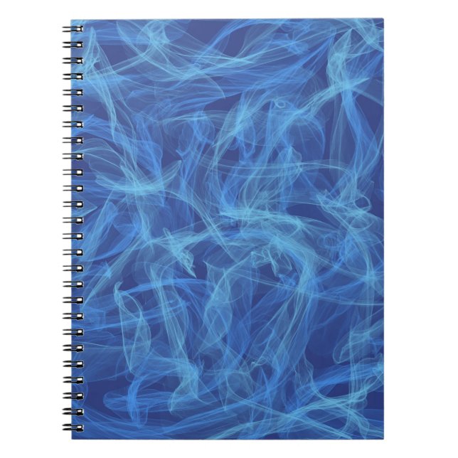 Caderno Espiral Fumaça Azul (Frente)