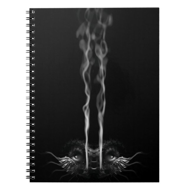 Caderno Espiral Fumaça de Dragão Negro (Frente)