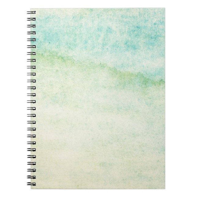 Caderno Espiral Fundo abstrato da aguarela (Frente)