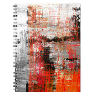Caderno Espiral  fundo abstrato pintado à mão, abstrato,arte,petró