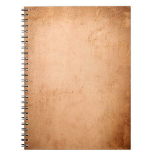 Caderno Espiral Fundo antigo de Tan do couro do livro dos 1800s do