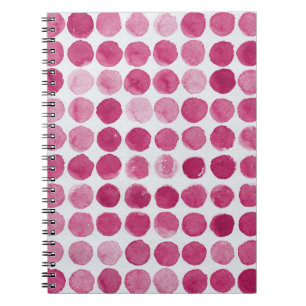 Caderno Espiral Fundo Artístico de Aquarela Salpicado