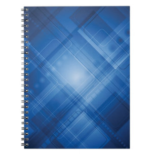 Caderno Espiral Fundo azul escuro da olá!-tecnologia