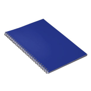 Caderno Espiral Fundo Azul Escuro Sólido   Design Minimalista Ousa