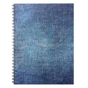 Caderno Espiral Fundo azul, fundo de textura do jeans de denim. D
