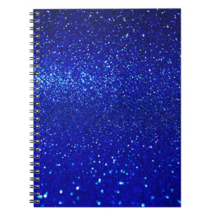 Caderno Espiral fundo brilhante azul brilhante abstrato