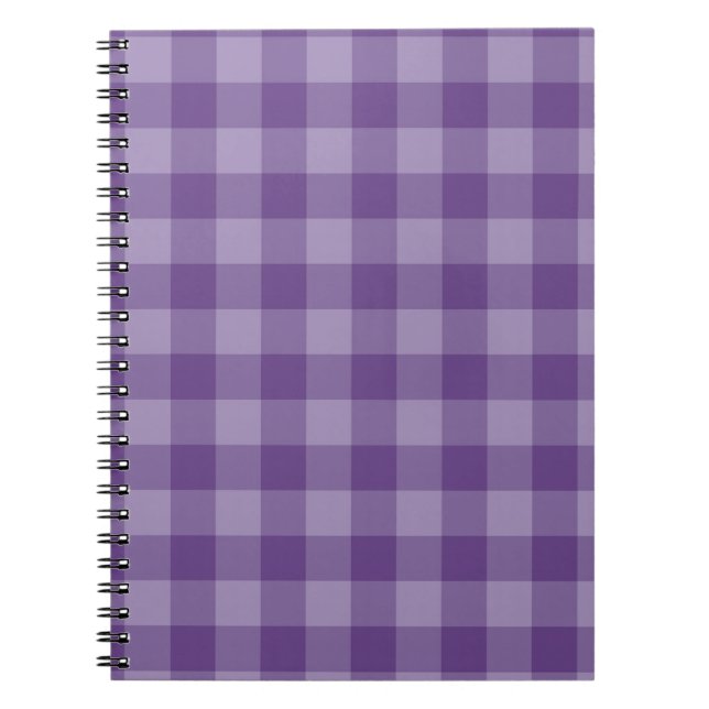 Caderno Espiral Fundo checkered violeta (Frente)