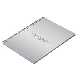 Caderno Espiral Fundo cinza claro personalizado