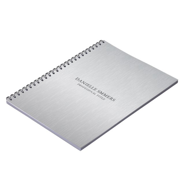 Caderno Espiral Fundo cinza claro personalizado (Left Side)