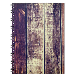 Caderno Espiral Fundo Colorido da Madeira Velho - Amarelo Escuro V