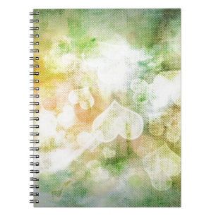 Caderno Espiral Fundo Colorido do Coração